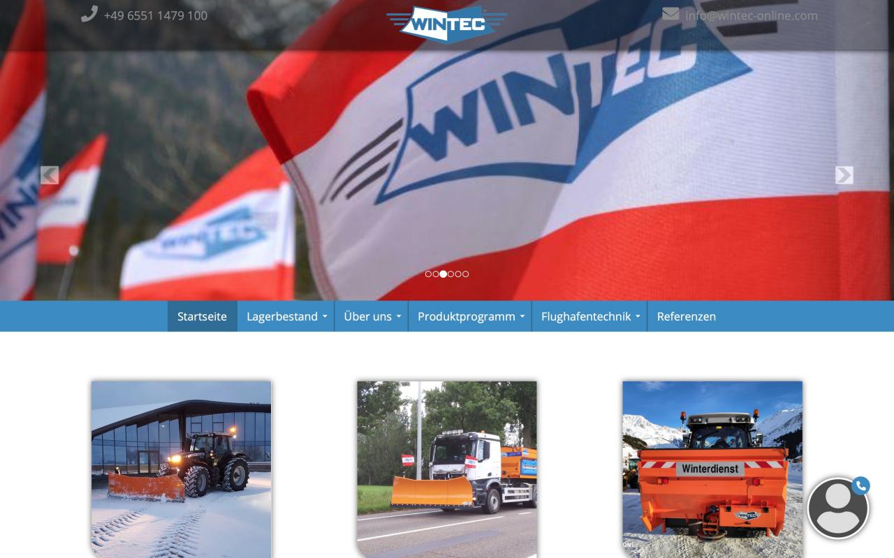 Wintec-Homepage